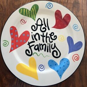 Coton colors all in the family plate. Crazed